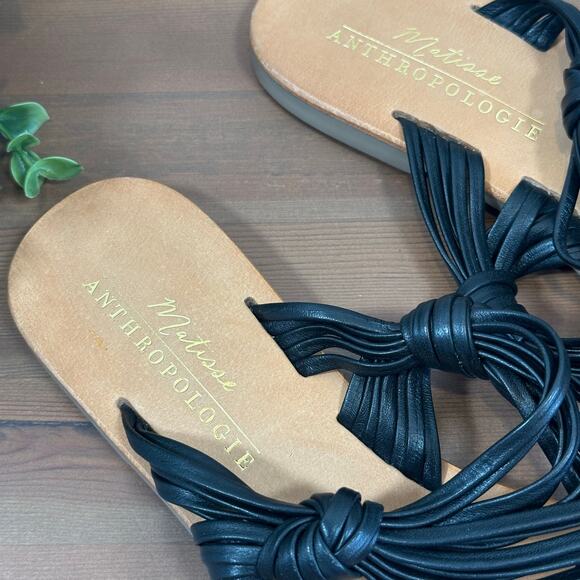 Anthropologie Matisse Mystic Criss Cross Leather Sandals Size 9 - Picture 5 of 8